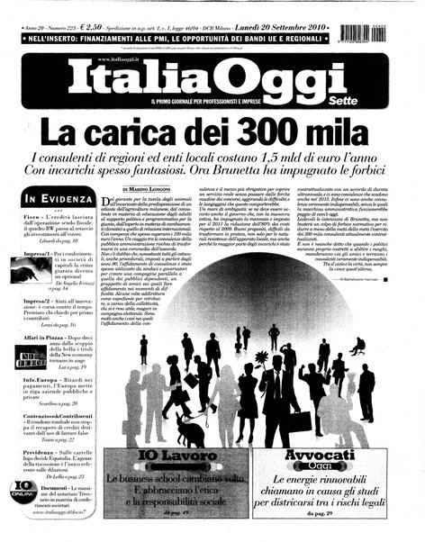 Italia oggi : quotidiano di economia finanza e politica